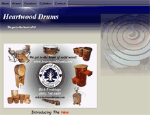 Tablet Screenshot of heartwooddrums.com